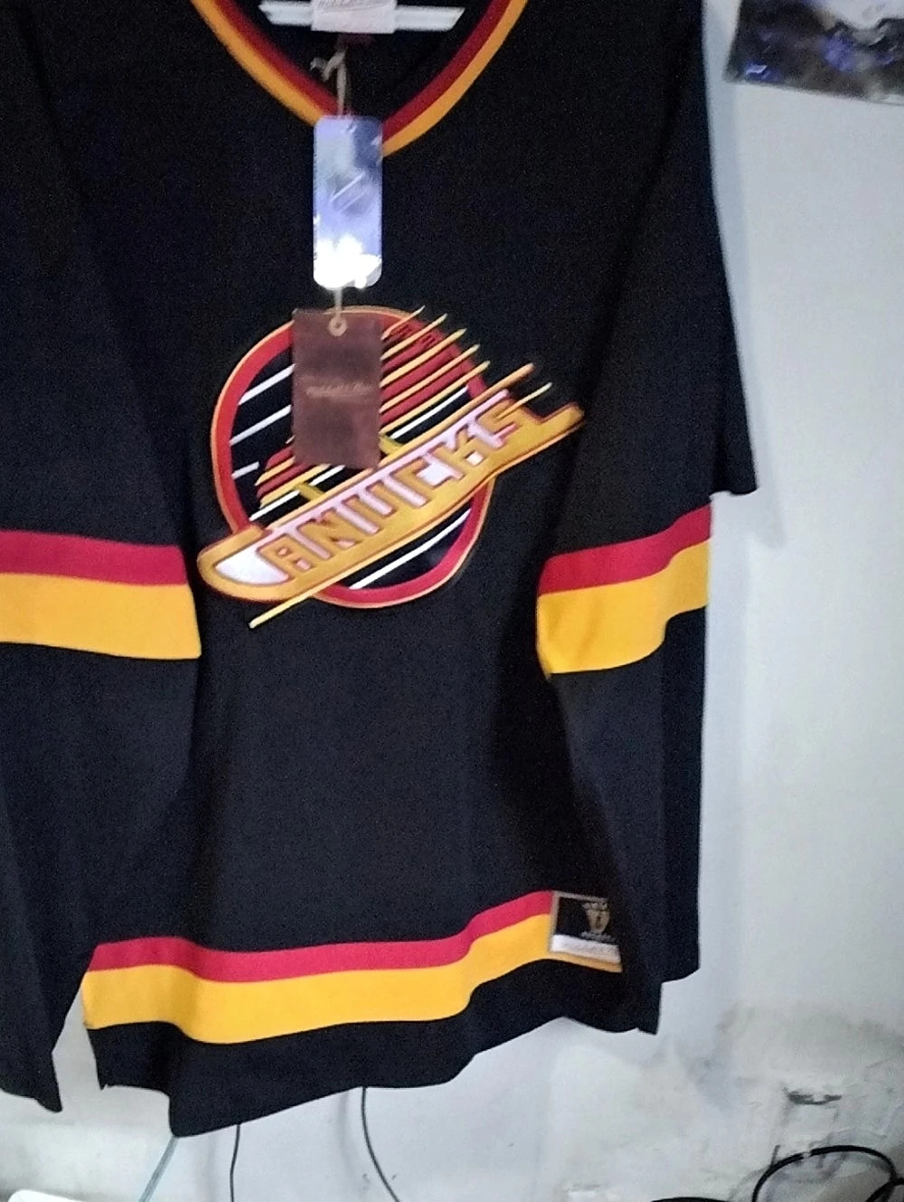 Mitchell & Ness Vancouver Canucks Vintage Power Play Jersey Size Large Tall Nwt